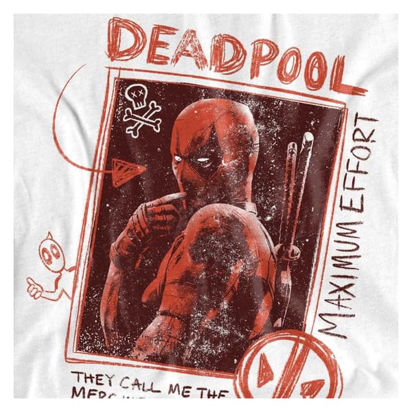 Deadpool & Wolverine Dam/Dam Maximum Effort T-shirt XL Vit White XL