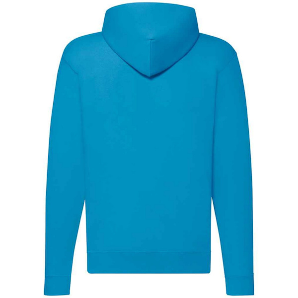 Fruit of the Loom Classic Zipped Hoodie M Azure för män Azure M