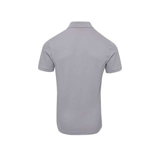 Premier Mens Coolchecker Plus Pique Polo Med CoolPlus L Silver Silver L