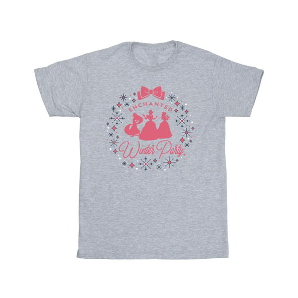 Disney Mens Princess Winter Party T-Shirt L Sports Grey Sports Grey L