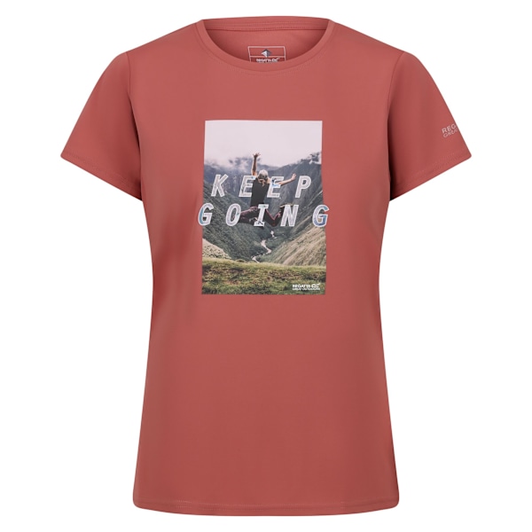 Regatta Dam/Kvinnor Fingal VII Keep Going T-Shirt 10 UK Terracotta Terracotta 10 UK