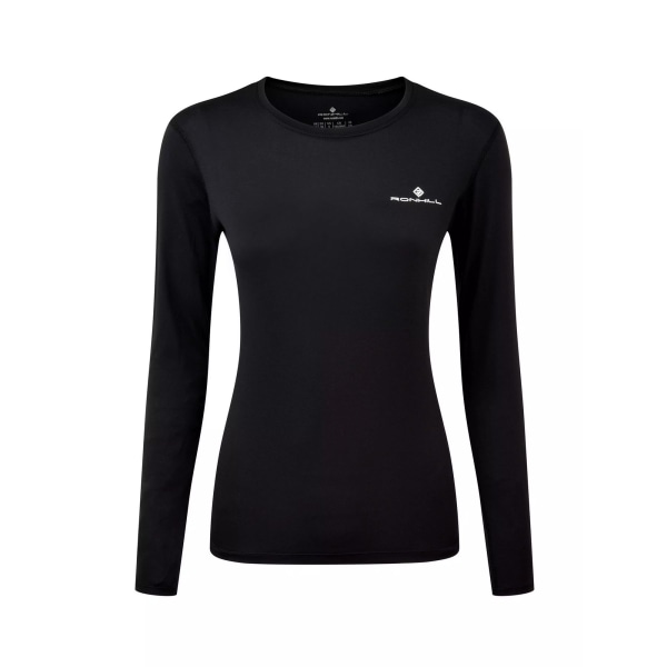 Ronhill Womens/Ladies Core Long-Sleeved T-Shirt 8 UK Svart Black 8 UK