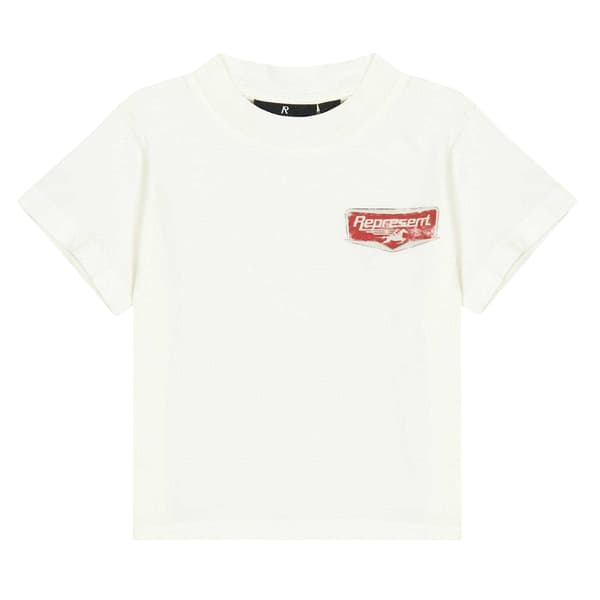 Represent Barn/Kids Rundhalsad Vanlig T-shirt 2-3 År Vit White 2-3 Years