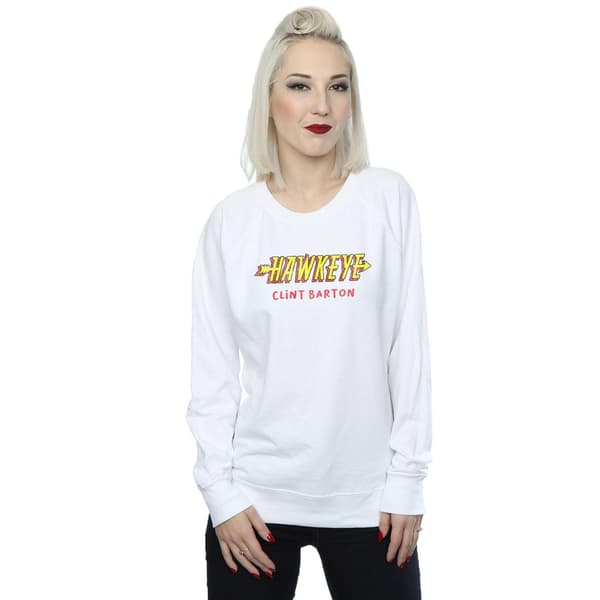 Marvel Dam/Kvinnor Hawkeye AKA Clint Barton Sweatshirt L Vit White L