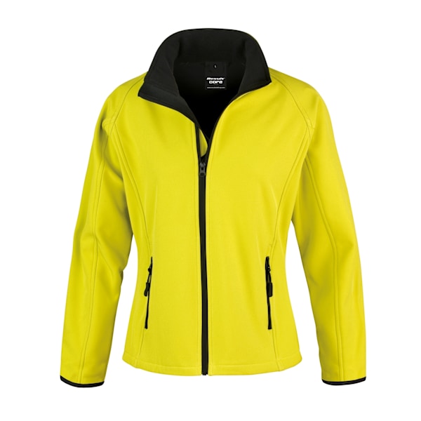 Result Dam/Dam Core Tryckbar Softshelljacka S Gul / Yellow / Black S