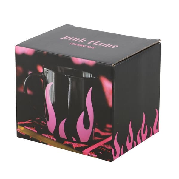 Something Different Flames Mugg One Size Rosa/Svart Pink/Black One Size