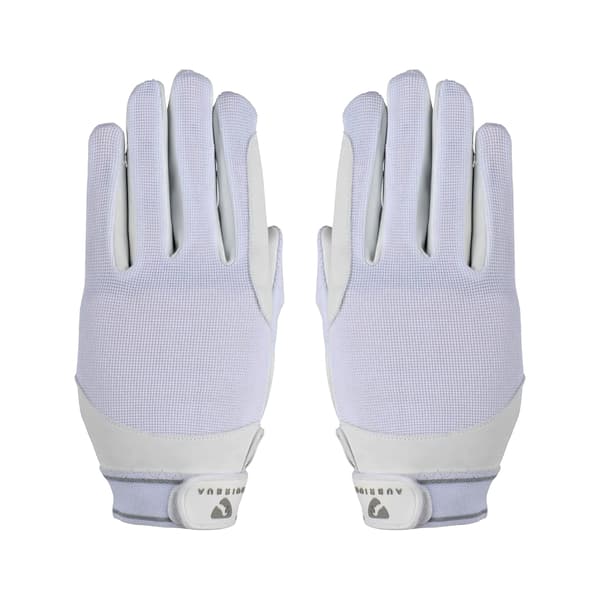 Aubrion Unisex Mesh Ridhandskar S Vit White S