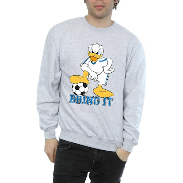 Disney Mens Donald Duck Bring It Sweatshirt XXL Sports Grey Sports Grey XXL