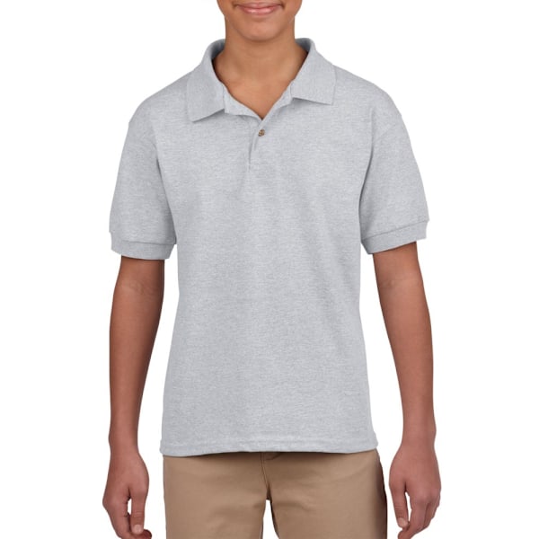 Gildan Barn/Barn Plain Jersey Polo Shirt 7-8 År Sport Sports Grey 7-8 Years