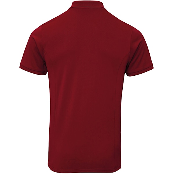 Premier Mens Coolchecker Plus Pique Polo Med CoolPlus XL Bourgogne Burgundy XL