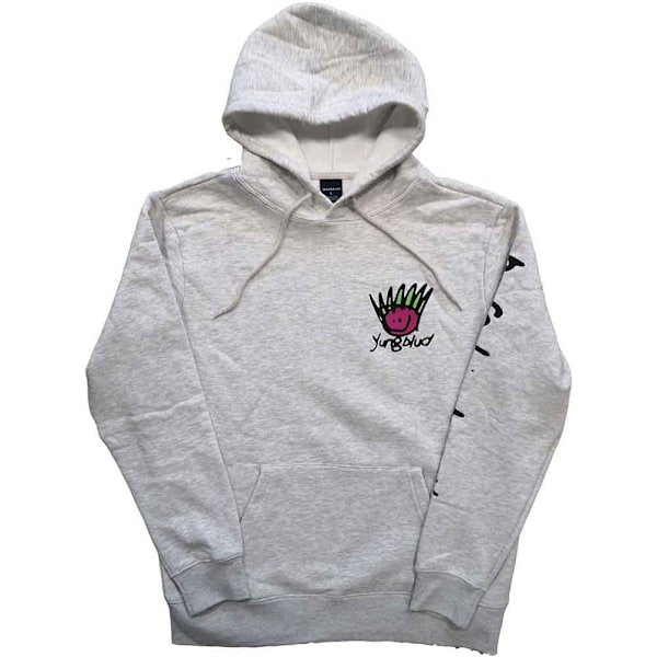 Yungblud Unisex Vuxen Ansikte Baksida Tryck Pull Over Långärmad Ho Off White XXL