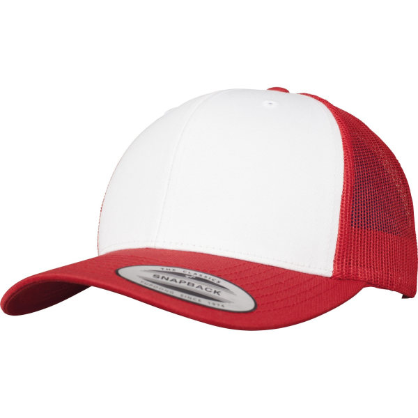 Flexfit By Yupoong Retro Trucker Colored Front Cap One Size Re Red/White/Red One Size