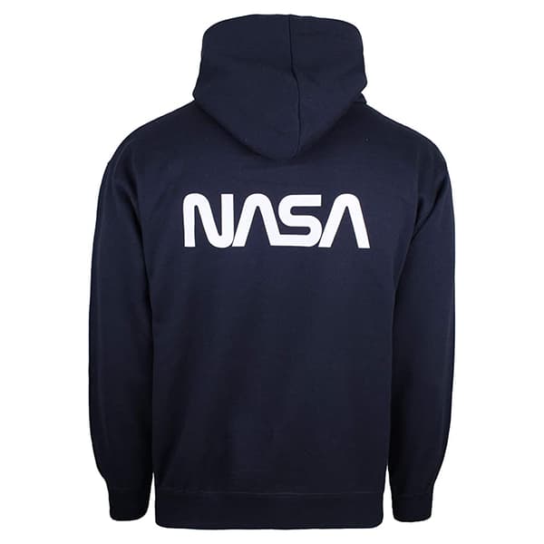 NASA Herr Core Logotyp Hoodie XL Marinblå Navy XL