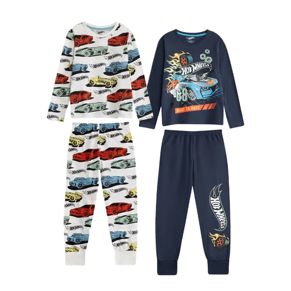 Hot Wheels Barn/Barn Karaktärer Lång Pyjamas Set (2-pack) Multicoloured 11-12 Years