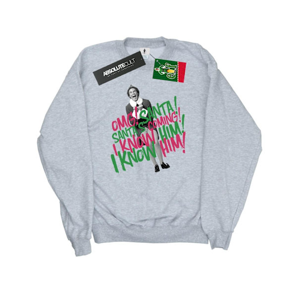 Elf Herr Santa´s Coming Sweatshirt S Sports Grey Sports Grey S
