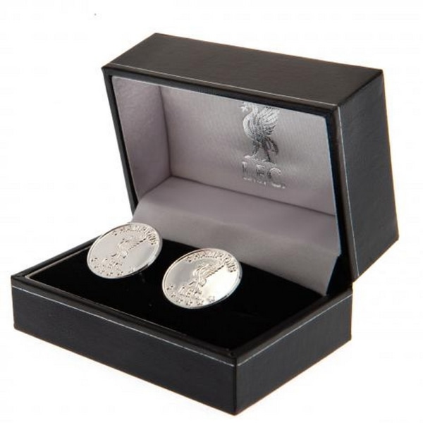 Liverpool FC Champions Of Europe Sterling Silver Manschettknappar One Silver One Size