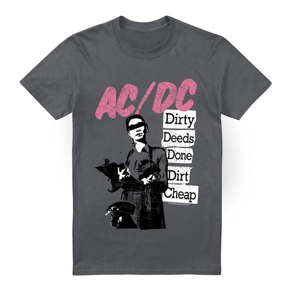 AC/DC Herr Dirty Deeds T-Shirt L Kolgrå Charcoal L