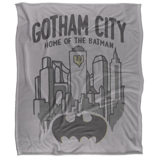 Batman Gotham Filt En Storlek Flerfärgad Multicoloured One Size