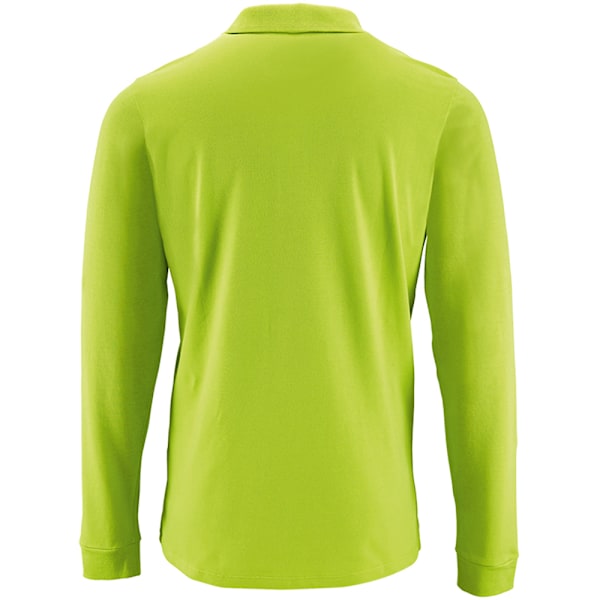 SOLS Herr Perfect Long Sleeve Pique Polo Shirt 2XL Apple Green Apple Green 2XL