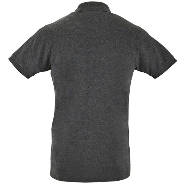 SOLS Herr Perfect Pique Kortärmad Poloskjorta L Charcoal Marl Charcoal Marl L