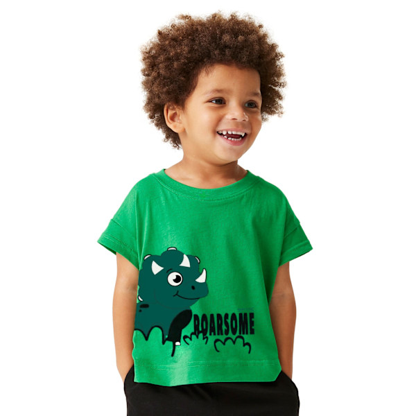 Regatta Barn/Barn Stompy The Dinosaur T-Shirt 2-3 År Je Jellybean Green 2-3 Years