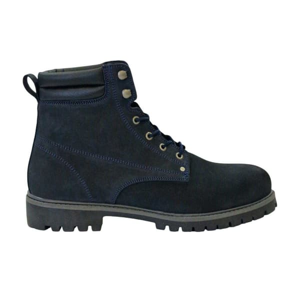 Nicholas Deakins Herr Ash Läder Vadderad Krage Ankelstövlar 8 U Navy 8 UK