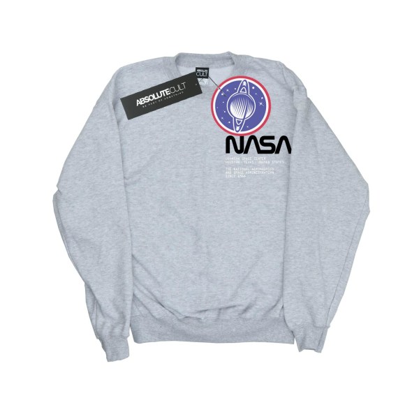 NASA Girls Johnson Worm Sweatshirt med print 9-11 år Spor Sports Grey 9-11 Years