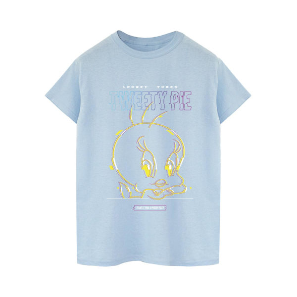 Looney Tunes Tweety Glitch T-shirt S Baby Blue för män Baby Blue S