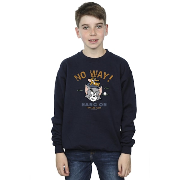 Tom And Jerry Boys Hang On Golf Sweatshirt 12-13 år Marinblå Navy Blue 12-13 Years