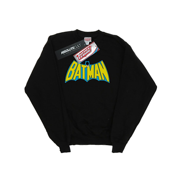 DC Comics Boys Batman Retro Logo Sweatshirt 7-8 år Svart Black 7-8 Years