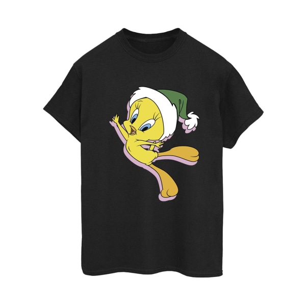 Looney Tunes Dam/Damer Tweety Julhatt Bomull Pojkvän Black 3XL