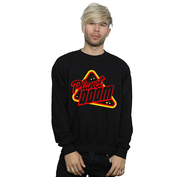 Ready Player One Mens Planet Doom Logo Sweatshirt M Svart Black M