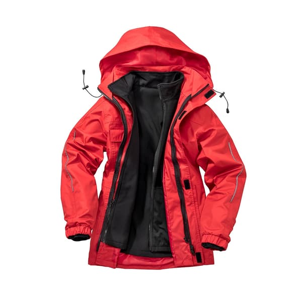 Result Core Mens Printable 3-i-1 Transit Jacka M Röd Red M