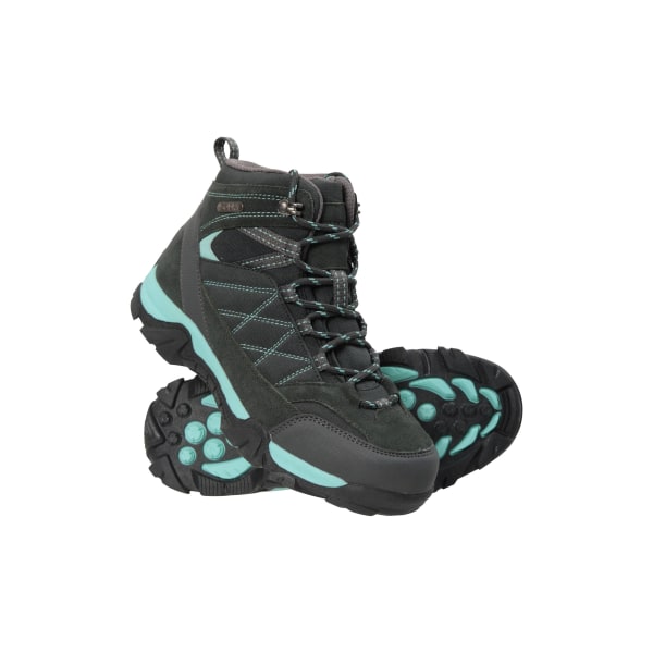 Mountain Warehouse Childrens/Kids Trail Mocka Walking Boots 3 U Lime 3 UK