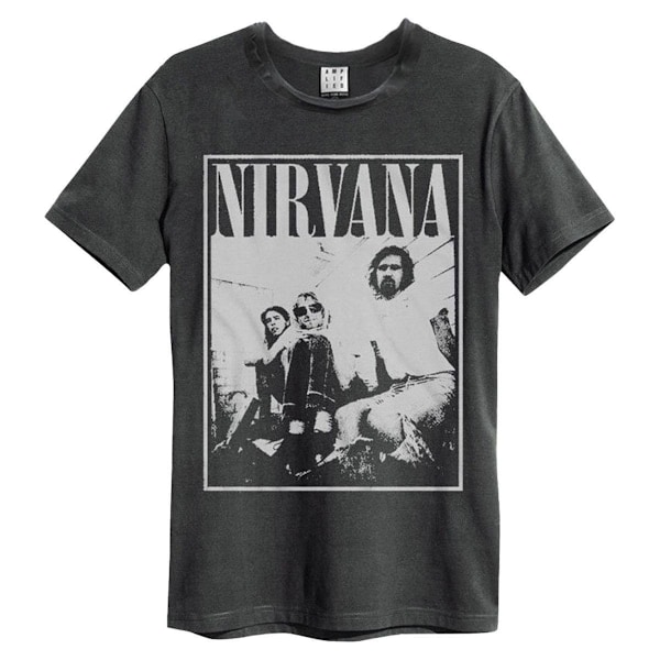 Amplified Unisex Vuxen Gruppbild Nirvana T-shirt S Charcoal Charcoal S