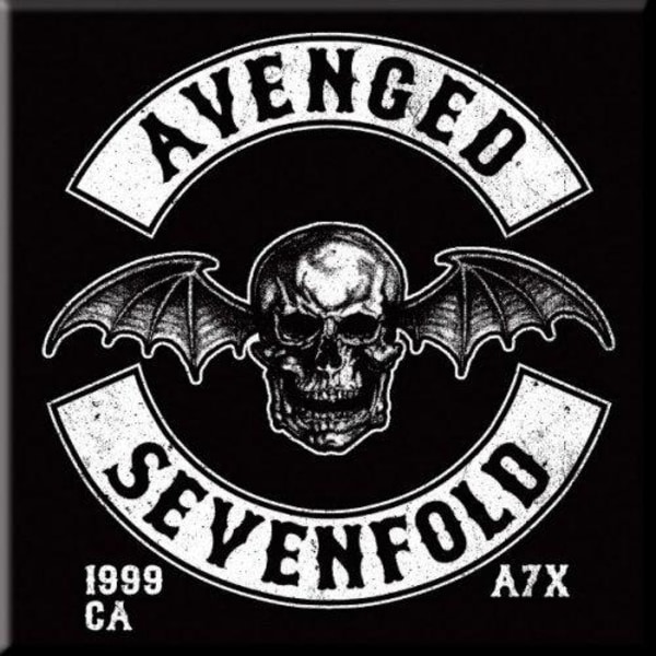 Avenged Sevenfold Logotyp Kylskåpsmagnet One Size Svart/Vit Black/White One Size