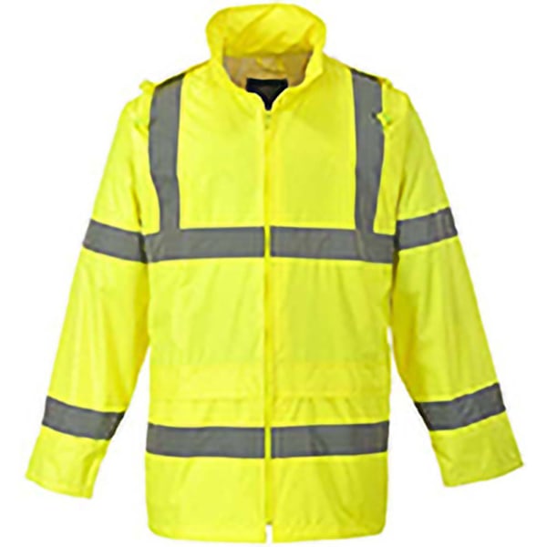 Portwest Hi-Vis regnjacka (H440) / Säkerhetskläder / Arbetskläder M Gul Yellow M