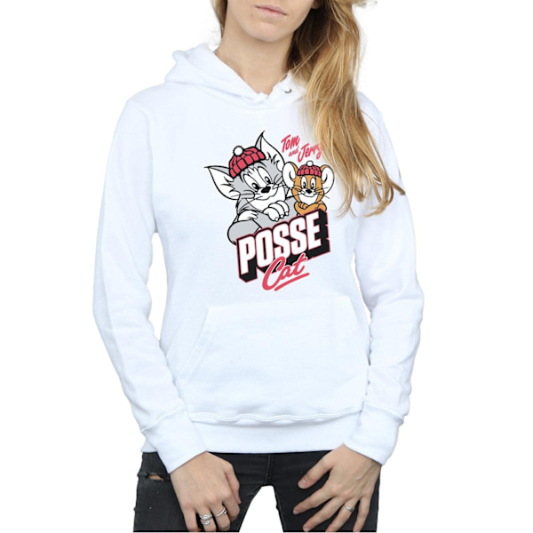 Tom And Jerry Dam/Damer Posse Katt Hoodie XXL Vit White XXL