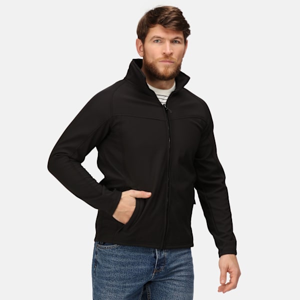 Regatta Professional Vindtät Fleecejacka för Män S Helt Svart All Black S