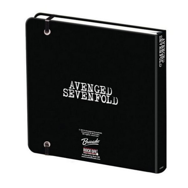 Avenged Sevenfold Death Bat Logo Notebook One Size Svart/Vit Black/White One Size