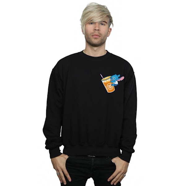 Disney Herr Lilo And Stitch Drink Sweatshirt 5XL Svart Black 5XL