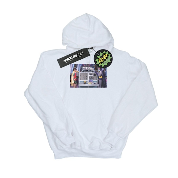 DC Comics Boys Batman TV-serie Batcomputer Hoodie 7-8 år Vit White 7-8 Years