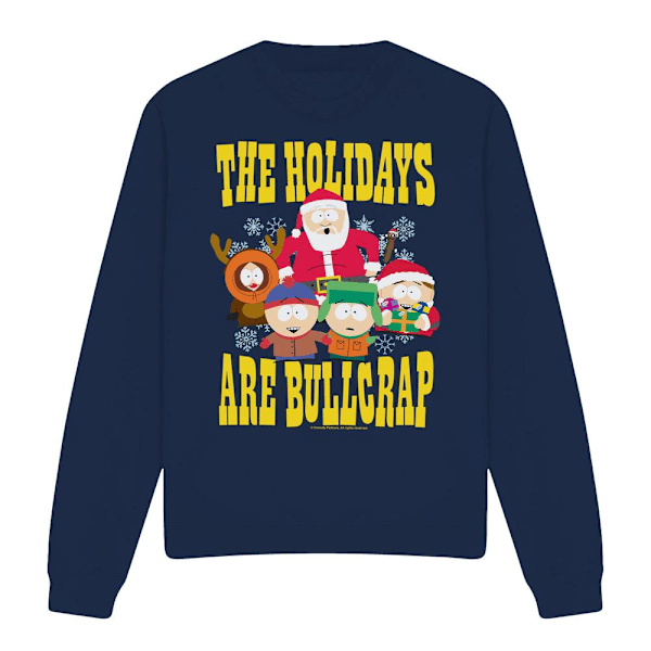 South Park Unisex Vuxen The Holidays Are Bullcrap Jul Tröja Navy XXL