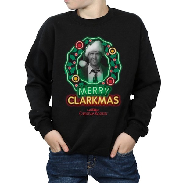 National Lampoon's Christmas Vacation Boys Greyscale Clarkmas S Black 12-13 Years