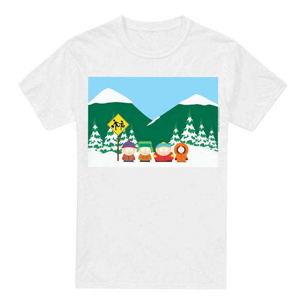 South Park Herr Busshållplats T-Shirt M Vit White M