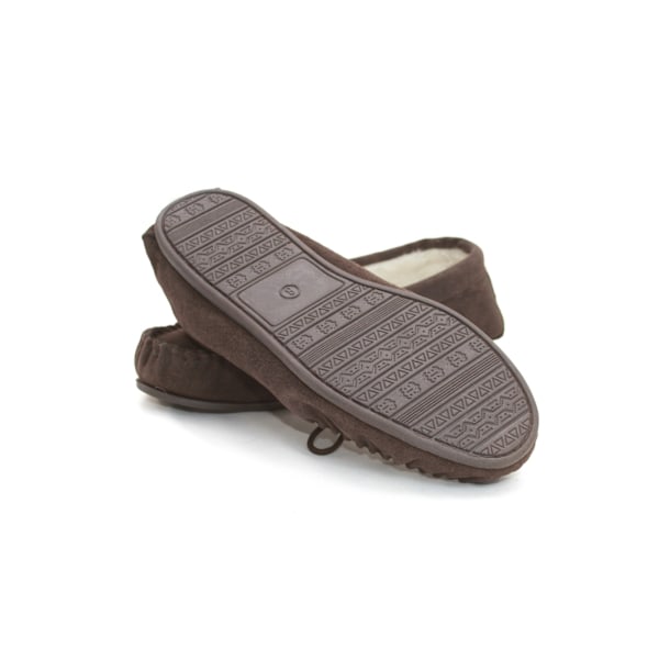 Eastern Counties Leather Unisex Yllebland Hårdsula Mokasiner Chocolate 3 UK