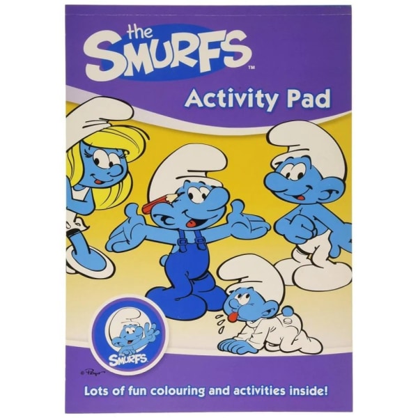 Smurfs Plastic Activity Pad One Size Flerfärgad Multicoloured One Size