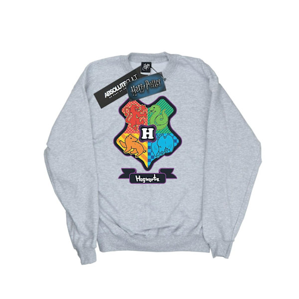 Harry Potter Hogwarts Junior Crest Sweatshirt för flickor 12-13 år Sports Grey 12-13 Years