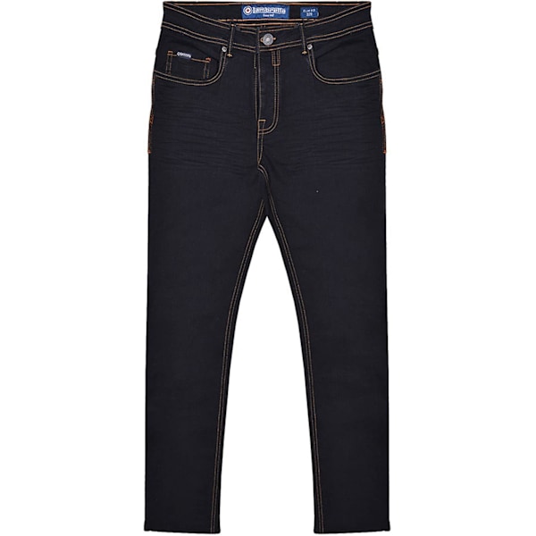 Lambretta Herr Stafford Slim Jeans 38R Svart Black 38R