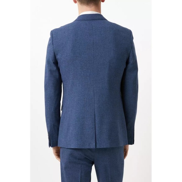 Burton Man Textured Skinny Suit Jacket 38R Blå Blue 38R